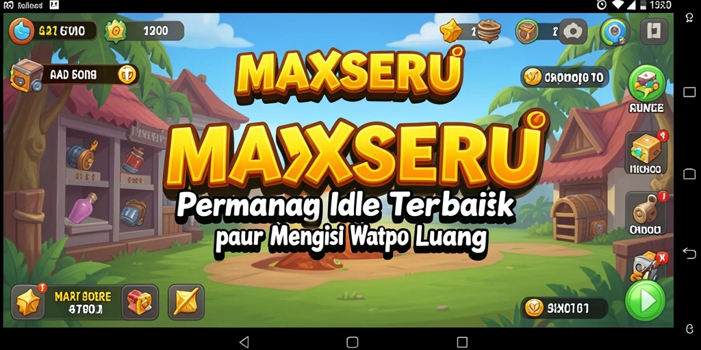 Tampilan gameplay <strong>MAXSERU</strong> yang penuh warna dan menarik.