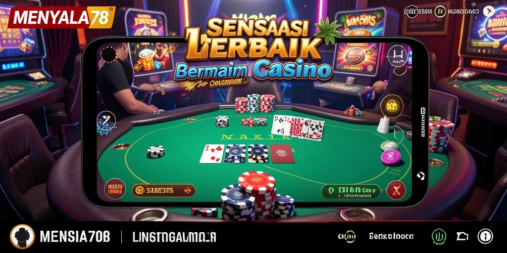 Tampilan menarik gameplay Live Casino dengan dealer langsung.
