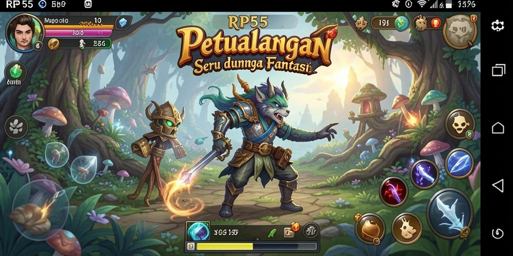 Tangkapan layar dari RP55 menampilkan aksi pertarungan yang intens.
